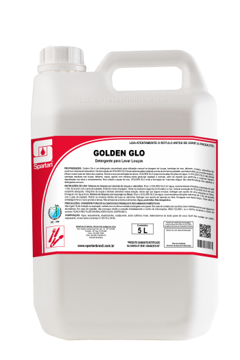 GOLDEN GLO - Detergente para Lavagem Manual de Louças - 5 Litros