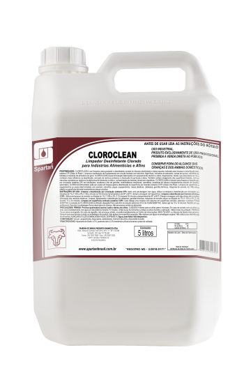 CLOROCLEAN - Limpador Desinfetante Clorado sem espuma
