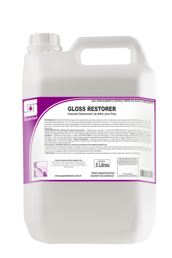 GLOSS RESTORER - Limpador Restaurador de Brilho para Pisos - 5 litros