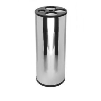 Lixeira de Copos em Aço Inox 4 Tubos Mistos - JSN