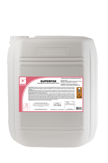 SUPERFOX - Removedor de Ferrugem e Fosfatizante com Ação Desengraxante - 20 Litros